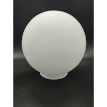 Osmanlı Avize Camı.H-Hakiki Opalin.grifli.Çap:20.00cm-Yuva::10.00cm Süt Beyaz - Mat