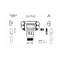 Meriç Vw Tiguan Ön Torpido Kaplama 17 Parça 2007-2010 (530157939)