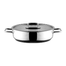 Aryıldız Colombus Metal Kulp Cam Kapak Basık Tencere - 26 Cm