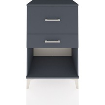 Hyperion Komodin 2 Çekmeceli 60x44x96 Antrasit-antrasit Antrasit