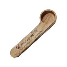 Suntek Magideal 2 In 1 Ahşap Kahve Kepçesi Ve Çanta Klipsi Stil-b