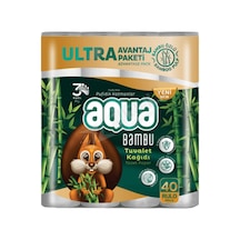 3 Adet Aqua Bambu Tuvalet Kağıdı 40'lı