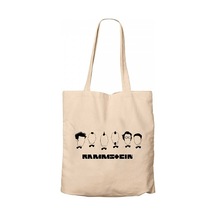 Rammstein Drawing 2 Krem Kanvas Bez Çanta Krem