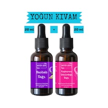 Baobab Yağı Ve Kuşburnu Çekirdeği Yağı 20ml + 20ml -%100 Doğal Soğuk Sıkım Yüz Yogası Yağı Seti 20 ML
