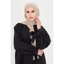 Hürrem Bone Sütlü Kahve Pratik Hazır Geçmeli Tesettür Bone Sandy Boyunluklu Çıtçıtlı 2505 26 Sütlü Kahve