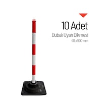 10'lu Dubalı Uyarı Dikmesi Seti 40 X 900 Mm-3670