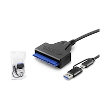 Hadron Hdx5571 Usb + Type-c M To Sata M Kablo Siyah 37cm