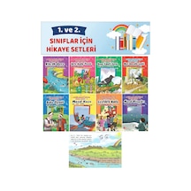 1.ve 2.sınıflar İçin Okumayı Sevdiren Değerler Eğitimi 8 Li Hikaye Seti 32 Sayfa