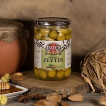 Datça Badem Dolgulu Yeşil Zeytin Cam 650 G