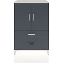 Hyperion Dolap 2 Raflı 2 Çekmeceli 2 Kapaklı 88x44x134 Aytaşı-antrasit Aytası Hyperion Dolap 2 Raflı 2 Çekmeceli 2 Kapaklı 88x44x134 Aytaşı-antrasit Aytası