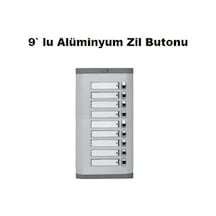 9 Lu Alüminyum Zil Butonu