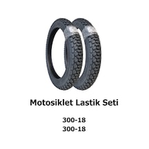 300-18 Tl Ve 300-18 Tl Dubleks Motosiklet Lastik Seti