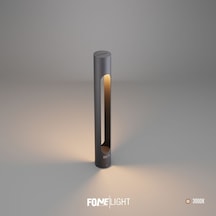 FoneLight Velora 80 cm LED Bahçe Aydınlatma Direği Antrasit Alüminyum IP65 Peyzaj Yürüyüş Yolu Aydınlatması 3000K
