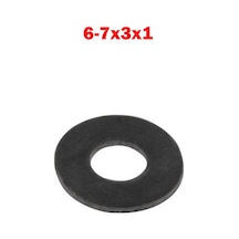 Koodmax 6-7X3X1 Plastik Rondela Siyah 10 - 50 - 100 Adet 10 Adet