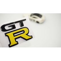 Dk Tuning Nissan Gtr Bagaj Sarı Siyah Logo Amblem Arma Bagaj Arma