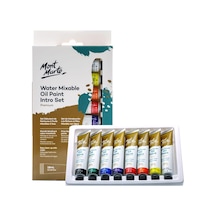 Mm Premium Suyla Karıştırılabilir Yağlı Boya Seti 8x 18ml Tek Renk