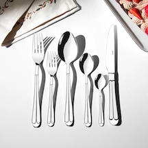 Nehir Saray Sade 12 Kişilik 72 Parça Çatal Kaşık Bıçak Takımı Gümüş