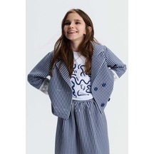 Xo Kids Kız Çocuk Ceket 8-14 Yaş 31301 Lacivert