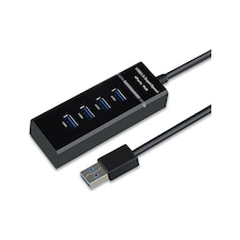 Usb Hub, Usb Ayırıcı, 4 Portlu 3.0 Bir İla Dört Hub Yüksek Hızlı Usb Genişletici Bilgisayar Usb Ayırıcı Genişletme İçin Siyah Pl
