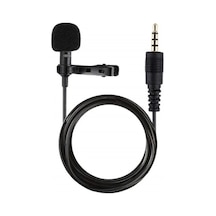 Ers3.5mm Jak 1.5 Metre Double Mikrofon - Siyah