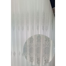 Özgün Perde 17471 Üst Kalite Tül Perde 1x2,5 Pile Ekru 100 X 250 Çok Renkli