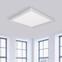 24 Watt Çok Kaliteli Sıva Üstü 6500 Kelvin Beyaz Işık Led Tavan Armatürü, Metal Kasa 28 X 28 Cm Beyaz