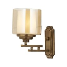Ap-60402-1e Eskitme Kaplama Aplik E27 Metal Cam 25x15cm Acı Kahve