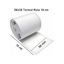 Yazar Kasa Fişi 56 MM x 16 MT Termal Pos Rulo 10 Adet