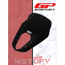 Gp Kompozit Yamaha Rayzr 2024 Uyumlu Kısa Spor Ön Cam Siyah