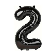 Beysüs Siyah 2 Rakam Folyo Balon 80 Cm Siyah