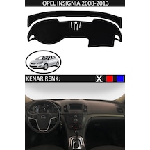 808 Group Opel Insignia 2008-2013 İçin Uygun Torpido Koruma Halısı Siyah Kenar Renk Siyah