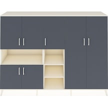 Hyperion Dolap 13 Raflı 7 Kapaklı 220x44x163 Aytaşı-antrasit/ayta Aytaşı-antrasit/aytaşı