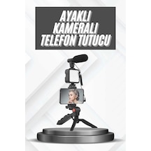 Telefon Tutucu Mikrofonlu Işıklı Youtuber Video Kayıt Diğer