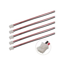 Dron İçin Mikro PH2.0 JST 1.25 2-Pin Erkek Konnektör 13cm Kablo