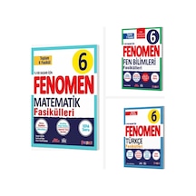 Fenomen 6. Sınıf Matematik + Fen + Türkçe Fasikülleri Seti 3 Kitap Fenomen Yayınları