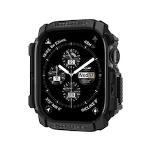 Apple Watch 46mm Seri 11/10 İle Uyumlu Kılıf Rugged Armor Matte Black - Acs08597 Çok Renkli