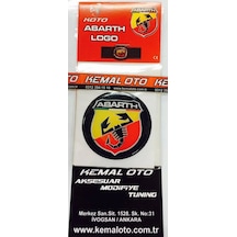 Stilo Abarth Logo Jant Damla Sticker Rozet 6.5 Cm 4 Adet (415155011)