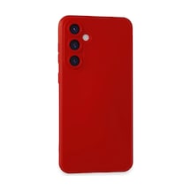 Samsung Uyumlu Galaxy S23 Fe Uyumlu Kılıf Nano İçi Kadife Silikon - Kırmızı