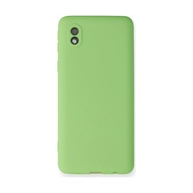 Samsung Uyumlu  Galaxy A01 Core Kılıf First Silikon - Yeşil 0.2M-Çok Renkli
