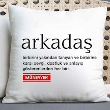 Isme Özel Arkadaş Anlamlı Yastık