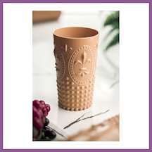 Bezos Akrilik Bal Tekli Uzun Bardak & Su Meşrubat Bardağı 750 Ml Büyük Boy & Cam Değildir Rengaren