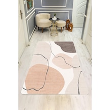 Modern Desenli Dijital Baskı Kaymaz Taban Halı H1131 Renkli