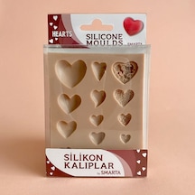 Smarta Silikon Kalıp Hearts 13 x 10 x 1.5 CM
