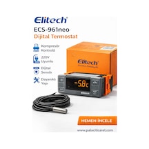 Elitech Ecs-961 Neo Tek Prob Dijital Termostat Beyaz
