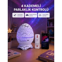 Galaksi Efektli Dinozor Yumurta Projektör Yüksek Çözünürlüklü - Lisinya Mor