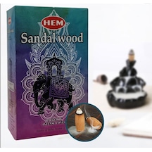 Hem Konik Geri Akış Tütsü Sandalwood 1 Paket 10 Adet