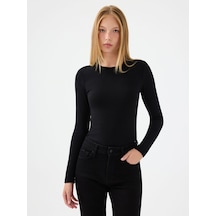 Loft Slim Fit Kadın Bluz U.kol Lf2041106 Q1.v1 Siyah