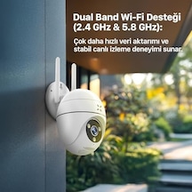 Xenon Smart Güvenlik Kamerası 1440p Mobil Kontrol Hareket Takipli Gece Görüşlü Dış Mekan Kamera X7268