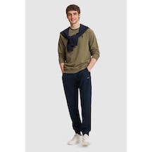 U.S. Polo Assn. Erkek Lacivert Slim Fit Paçası Lastikli Eşofman Altı 50329444-vr033