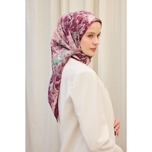 Silk Home Velora Eşarp Art Mürdüm 90x90 Çok Renkli